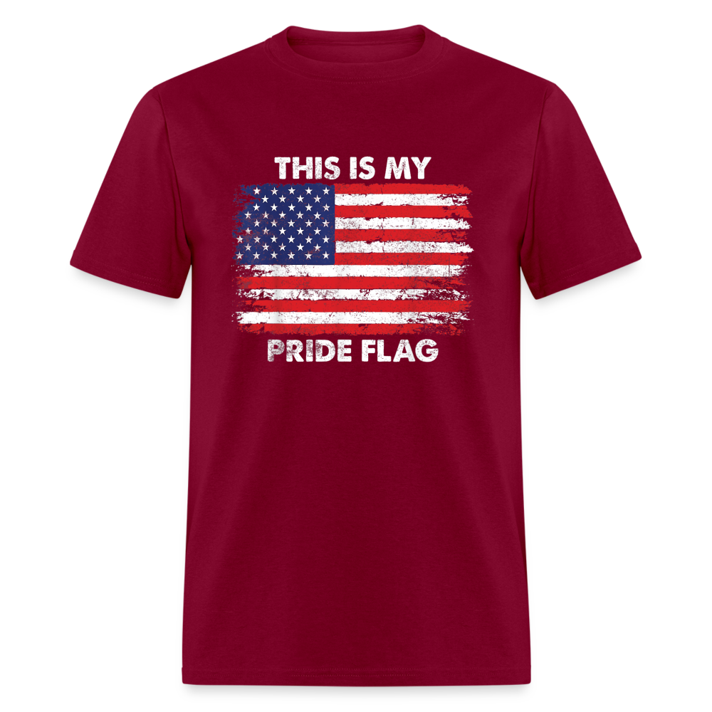 This is my PRIDE flag Classic T-Shirt - burgundy