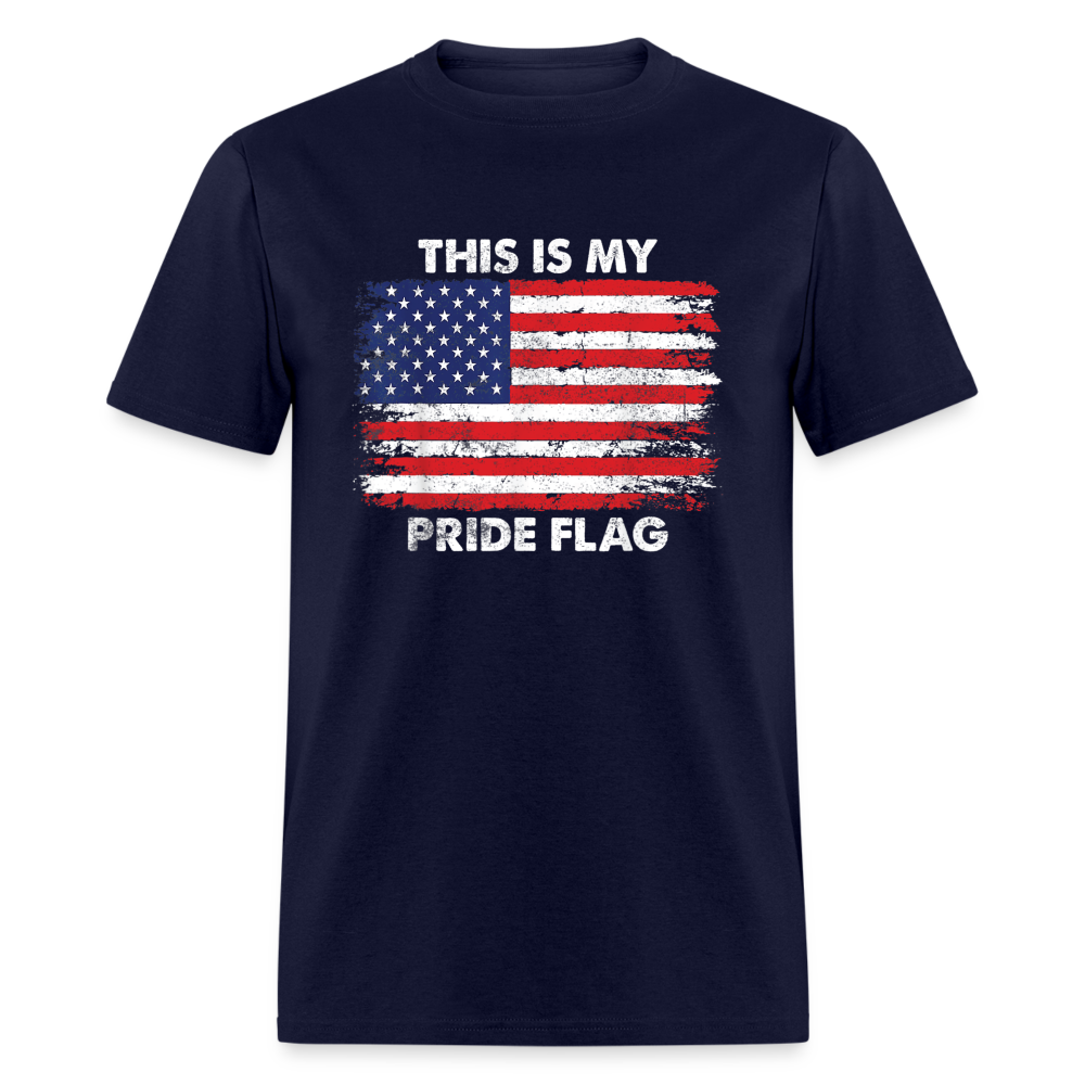 This is my PRIDE flag Classic T-Shirt - navy