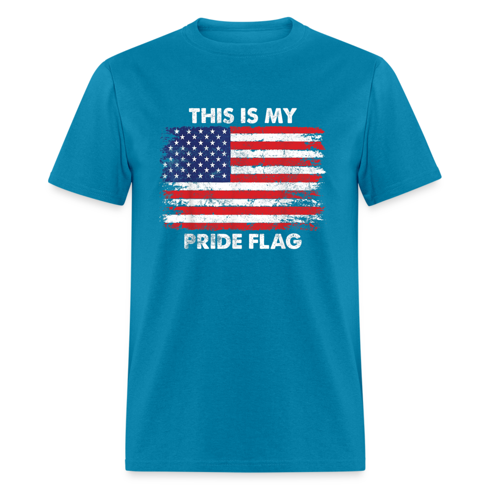 This is my PRIDE flag Classic T-Shirt - turquoise