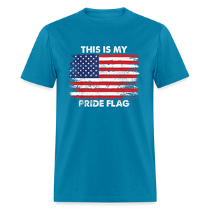 This is my PRIDE flag Classic T-Shirt - turquoise