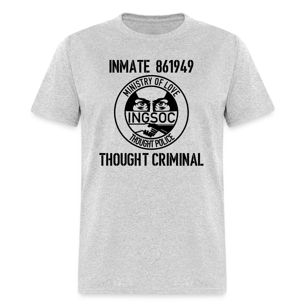 1984 book Inspired, Ministry of Truth, Thought Police, Thought Criminal Classic T-Shirt - heather gray