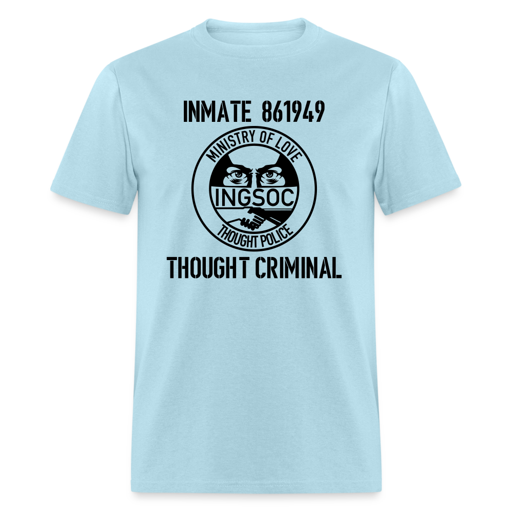 1984 book Inspired, Ministry of Truth, Thought Police, Thought Criminal Classic T-Shirt - powder blue