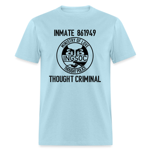 1984 book Inspired, Ministry of Truth, Thought Police, Thought Criminal Classic T-Shirt - powder blue