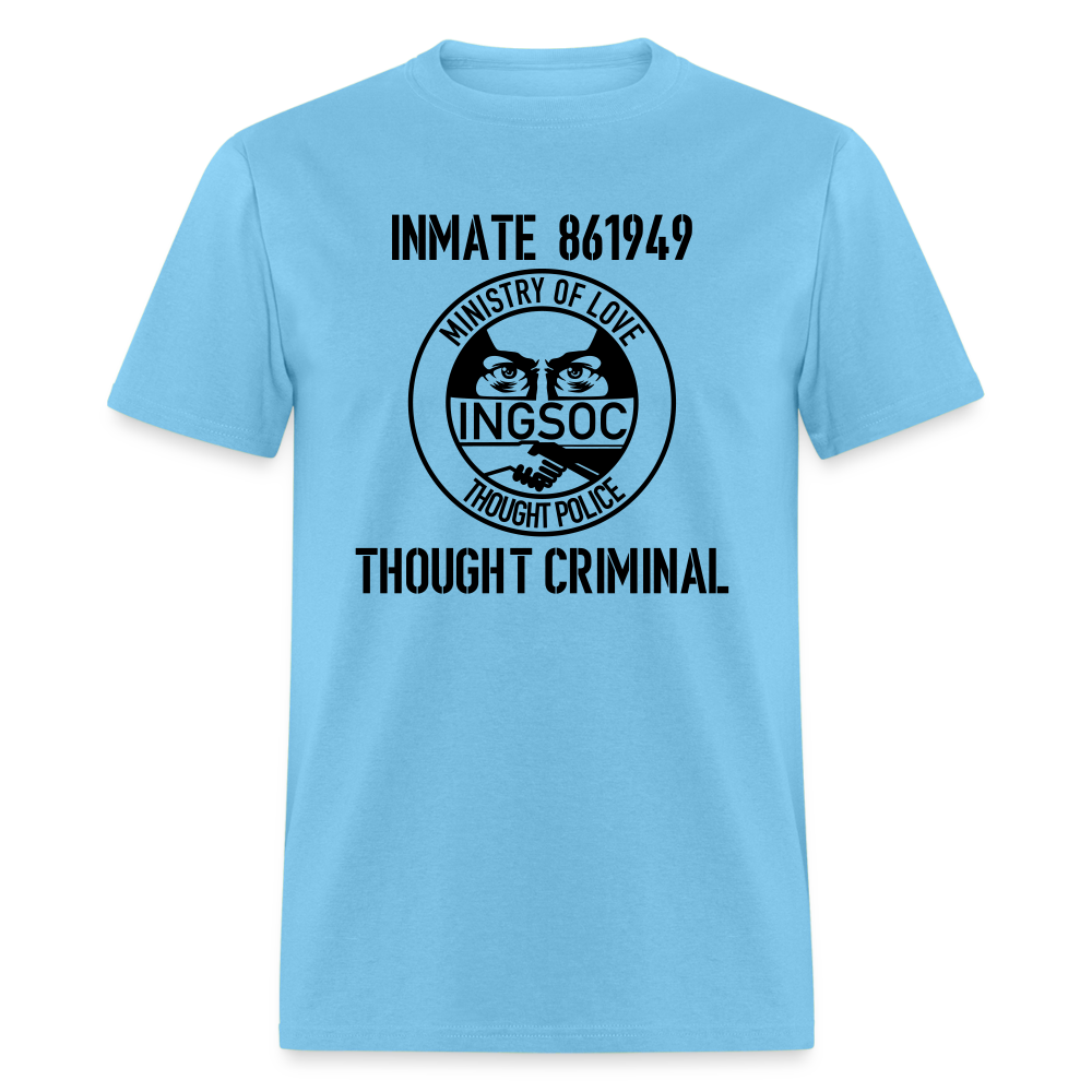 1984 book Inspired, Ministry of Truth, Thought Police, Thought Criminal Classic T-Shirt - aquatic blue