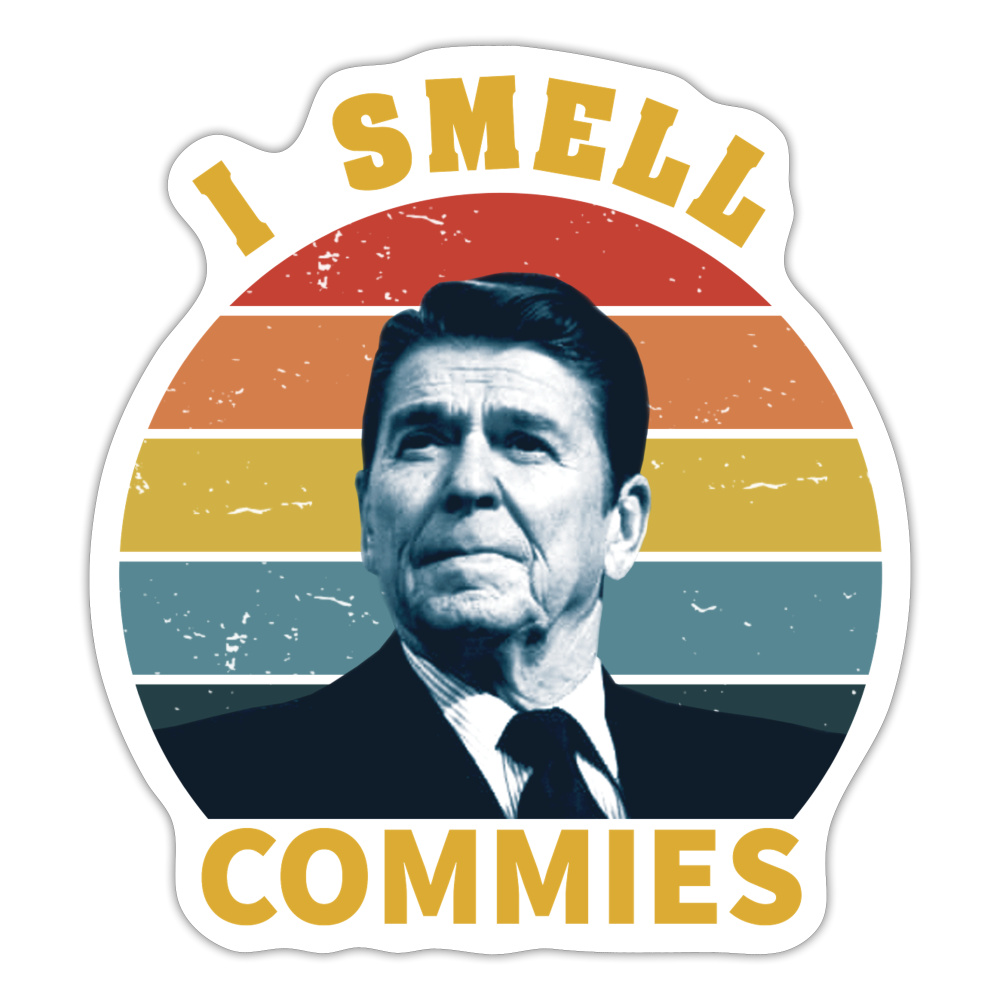 I Smell Commies Sticker - white matte