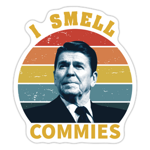 I Smell Commies Sticker - white matte