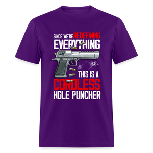 Since We're Redefining Everything, This is a Cordless Hole Puncher Classic T-Shirt - purple