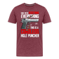 Since We're Redefining Everything, This Is A Cordless Hole Puncher Men's Premium T-Shirt - heather burgundy