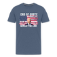 End Of Quote, Repeat The Line Funny Men's Premium T-Shirt - heather blue