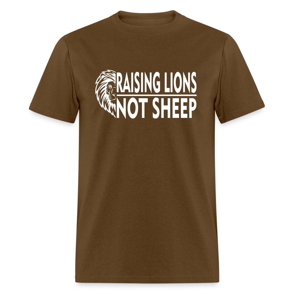 Raising Lions Not Sheep Classic T-Shirt - brown