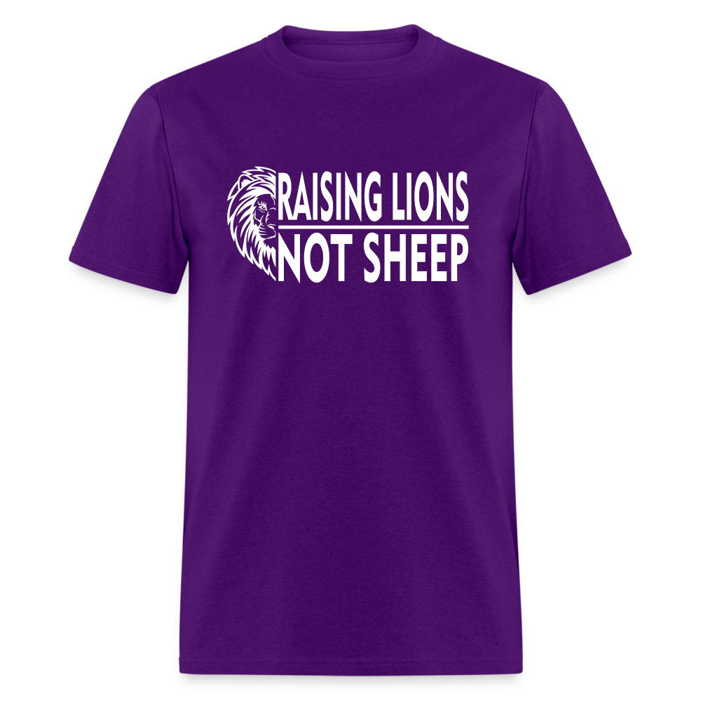 Raising Lions Not Sheep Classic T-Shirt - purple