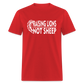 Raising Lions Not Sheep Classic T-Shirt - red