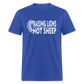 Raising Lions Not Sheep Classic T-Shirt - royal blue