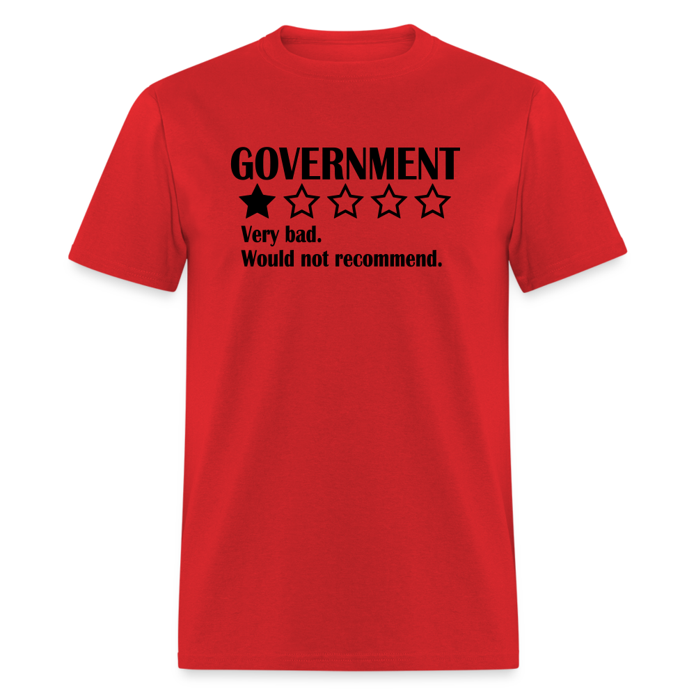 Review Of The Government - Very bad. Would not recommend  Classic T-Shirt - red