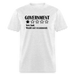 Review Of The Government - Very bad. Would not recommend  Classic T-Shirt - light heather gray