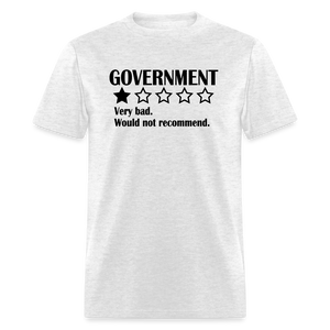 Review Of The Government - Very bad. Would not recommend  Classic T-Shirt - light heather gray