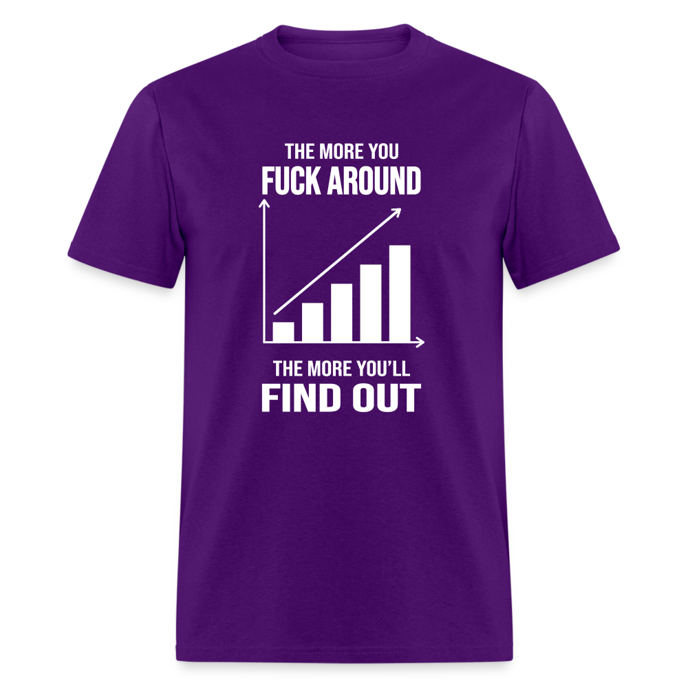 The More You Fuck Around, The More You'll Find Out Classic T-Shirt - purple