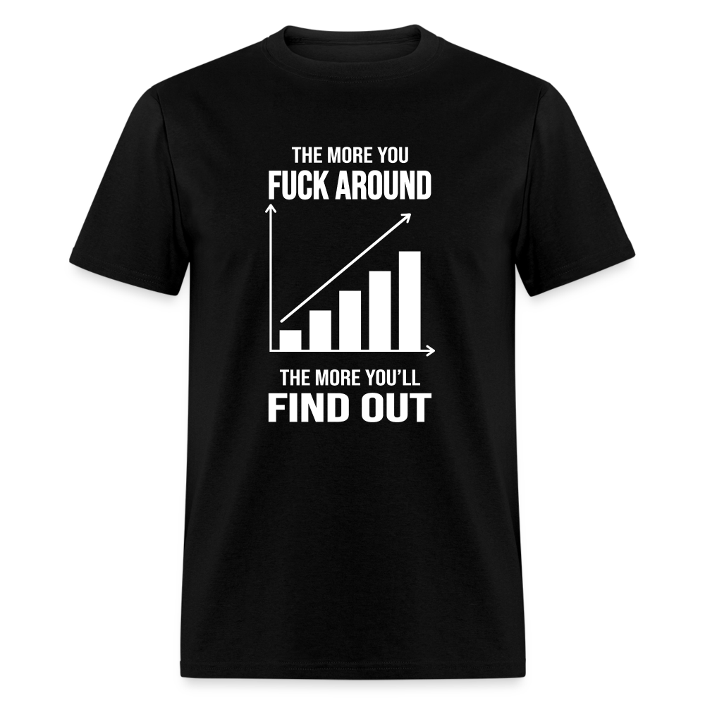 The More You Fuck Around, The More You'll Find Out Classic T-Shirt - black