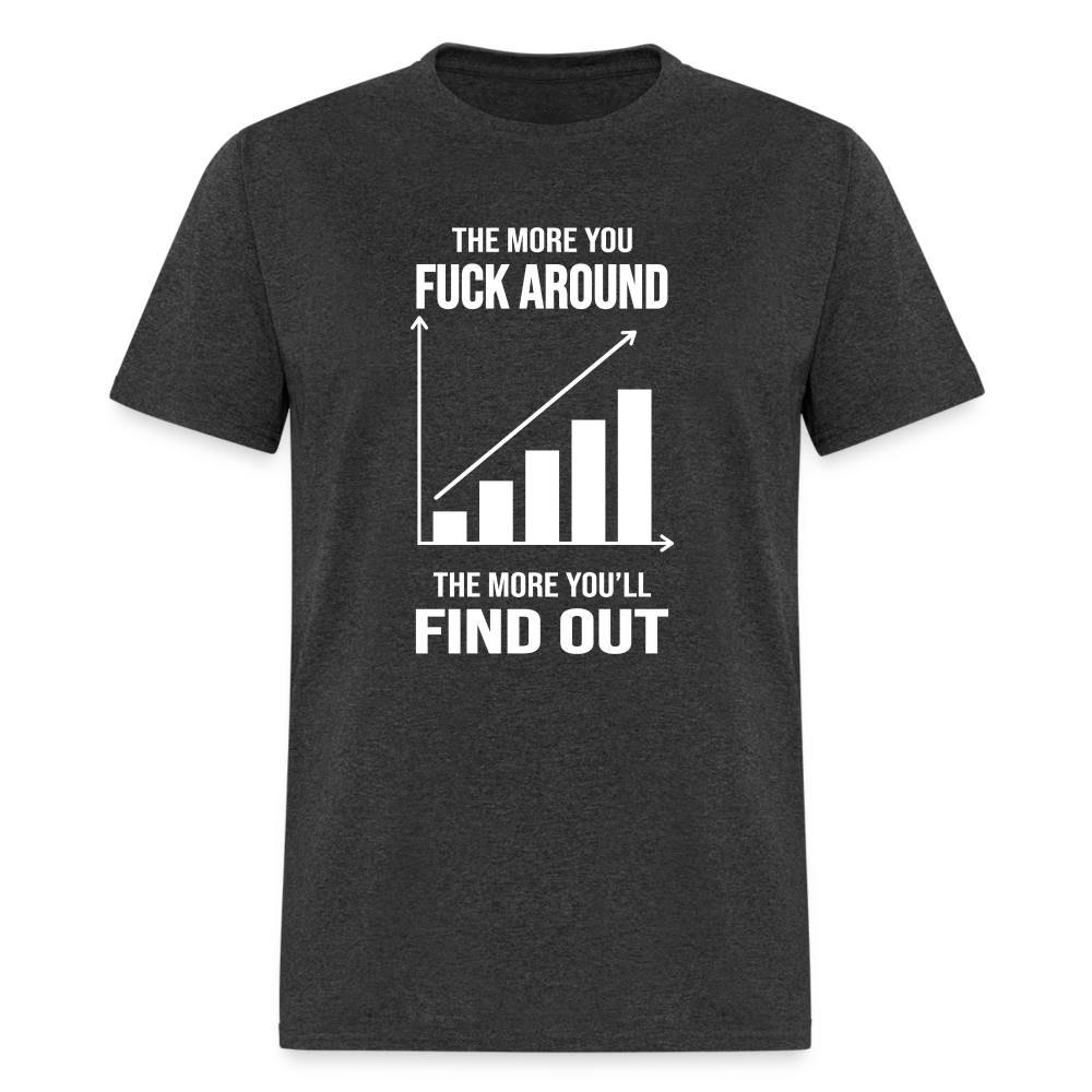 The More You Fuck Around, The More You'll Find Out Classic T-Shirt - heather black