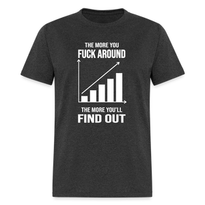 The More You Fuck Around, The More You'll Find Out Classic T-Shirt - heather black