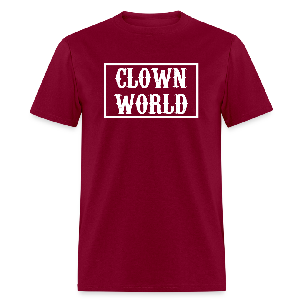 Clown World Border Classic T-Shirt - burgundy