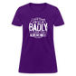 I Don't Treat People Badly I Treat Them Accordingly Women's T-Shirt - purple