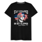 Stay Strapped Or Get Clapped - Funny George Washington 1776 Men's Premium T-Shirt - black