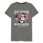 Stay Strapped Or Get Clapped - Funny George Washington 1776 Men's Premium T-Shirt - asphalt gray