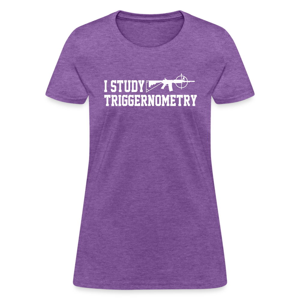 I Study Triggernometry Women's T-Shirt - purple heather