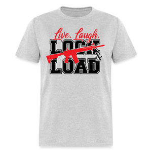 Live, Laugh, Lock And Load  Classic T-Shirt - heather gray