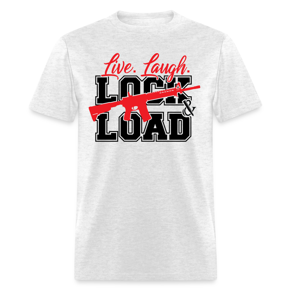 Live, Laugh, Lock And Load  Classic T-Shirt - light heather gray