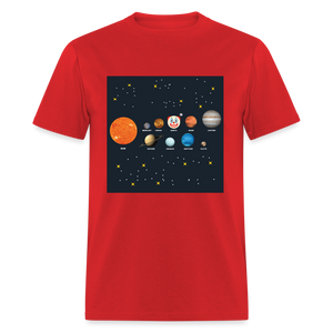 Clown World Solar System Classic Men's T-Shirt - red