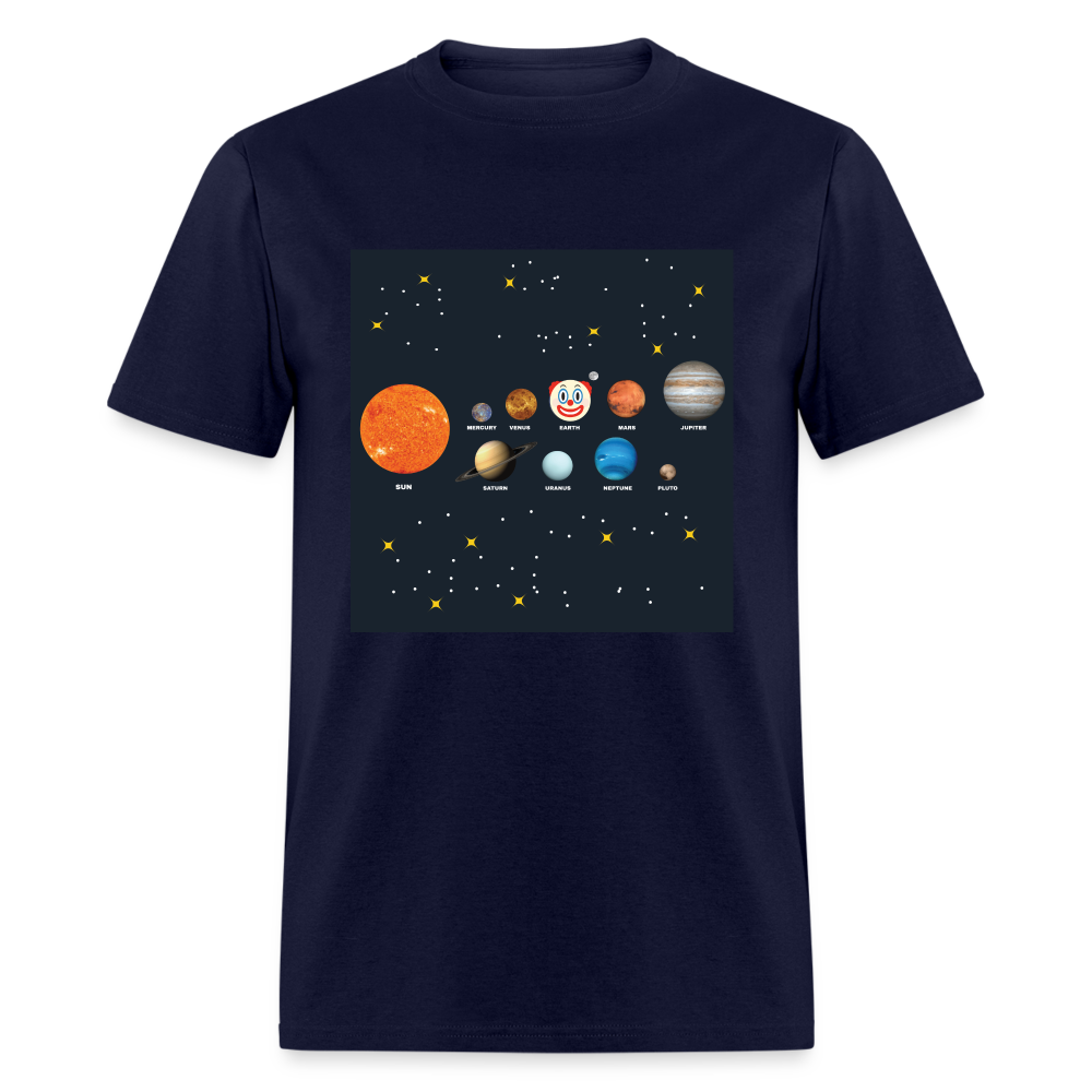 Clown World Solar System Classic Men's T-Shirt - navy