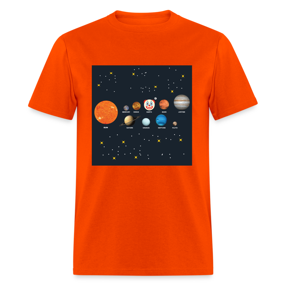 Clown World Solar System Classic Men's T-Shirt - orange