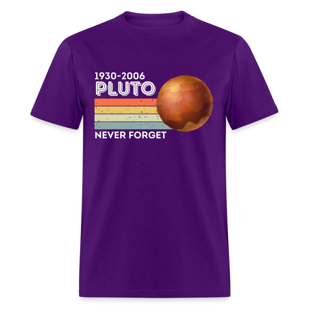 1930-2006 Pluto Never Forget Funny Classic T-Shirt - purple