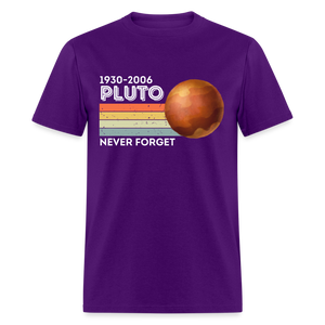 1930-2006 Pluto Never Forget Funny Classic T-Shirt - purple