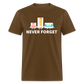 Never Forget Retro Classic T-Shirt - brown