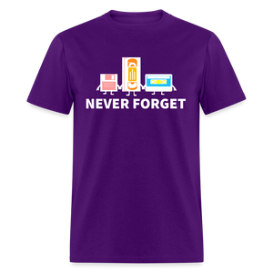 Never Forget Retro Classic T-Shirt - purple