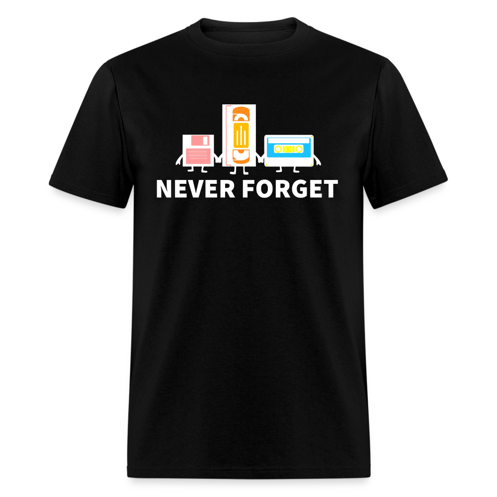 Never Forget Retro Classic T-Shirt - black