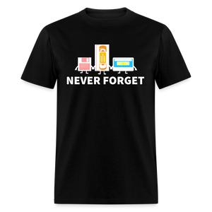 Never Forget Retro Classic T-Shirt - black