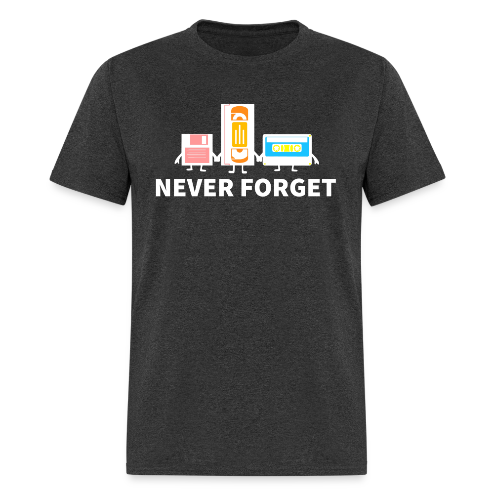 Never Forget Retro Classic T-Shirt - heather black