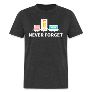 Never Forget Retro Classic T-Shirt - heather black