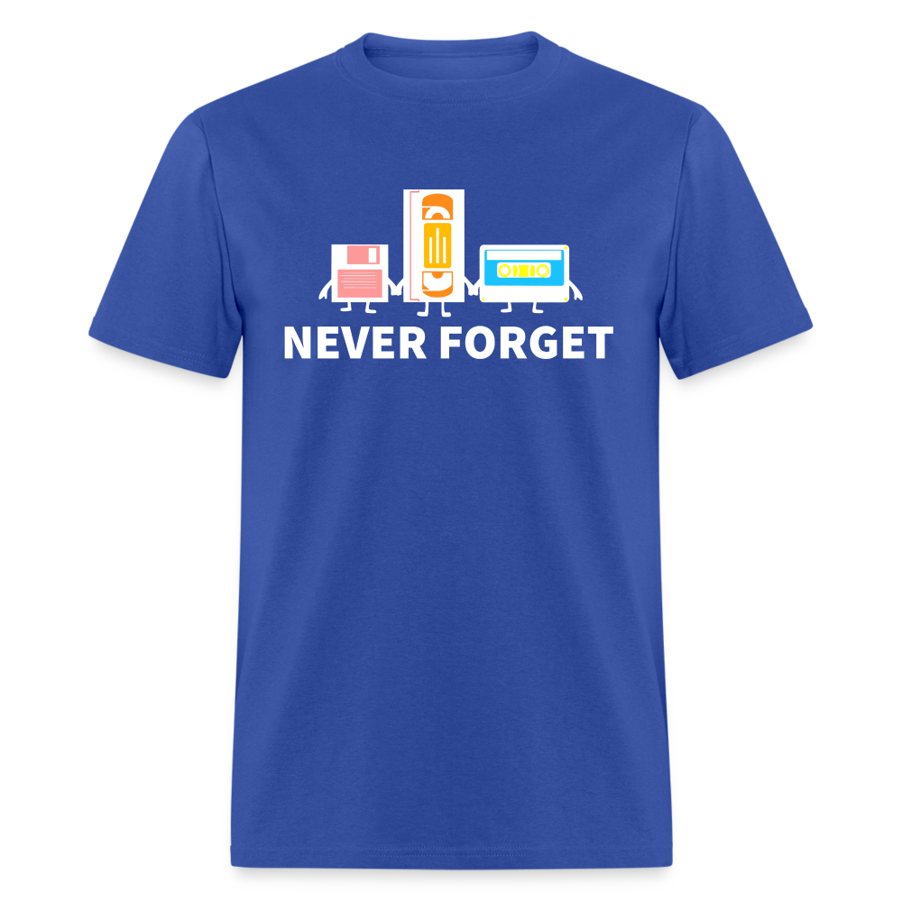 Never Forget Retro Classic T-Shirt - royal blue