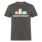 Never Forget Retro Classic T-Shirt - charcoal