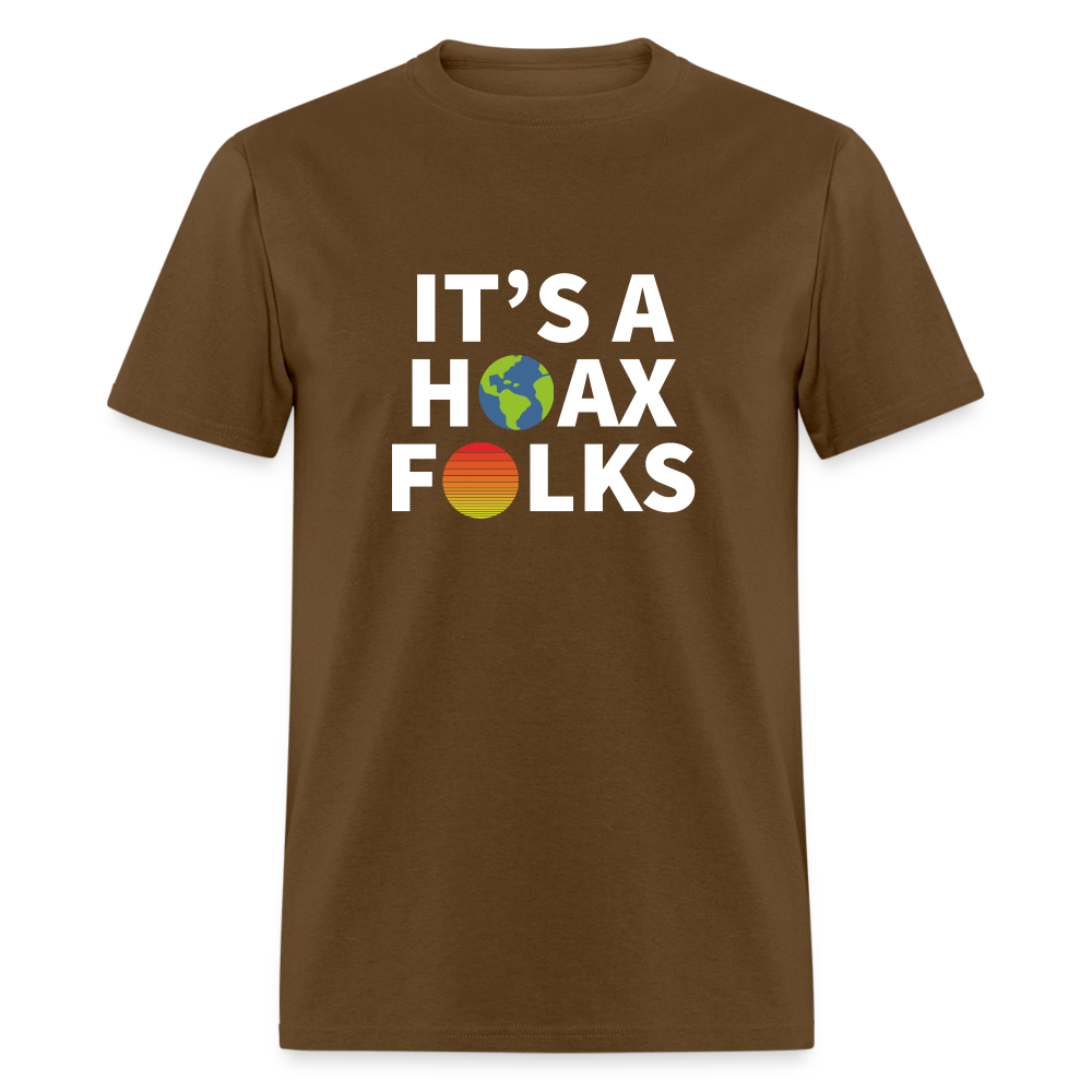 It's a hoax folks Classic T-Shirt - brown