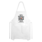 This is A Manly Apron Adjustable Apron - white