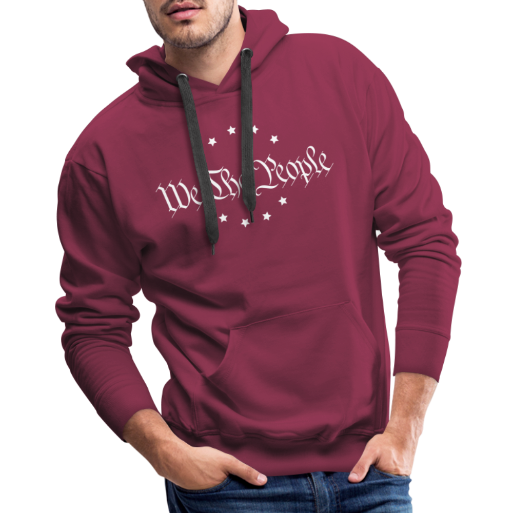 We The People Men’s Premium Hoodie - burgundy