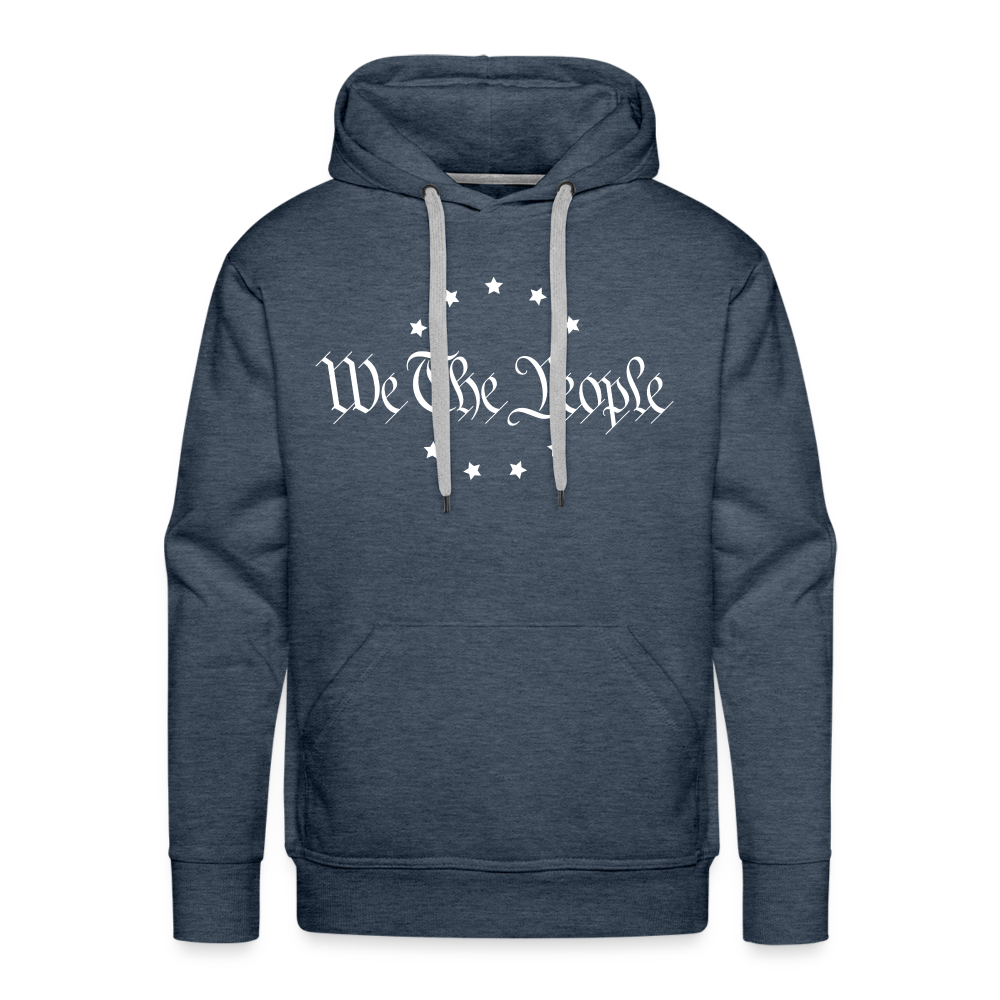 We The People Men’s Premium Hoodie - heather denim