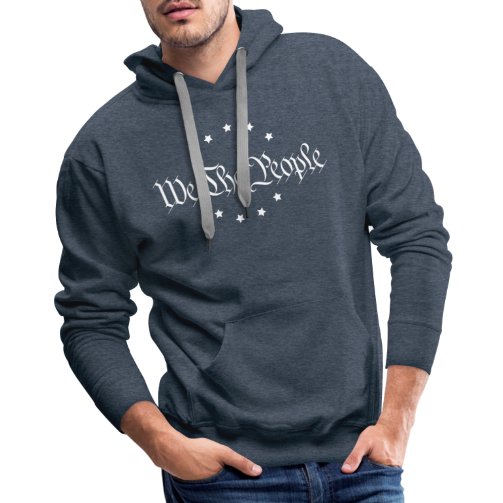 We The People Men’s Premium Hoodie - heather denim