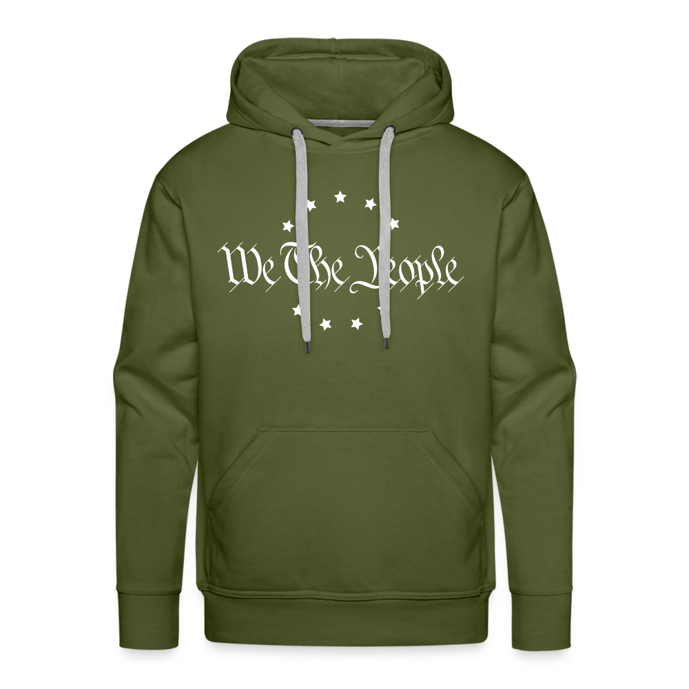 We The People Men’s Premium Hoodie - olive green